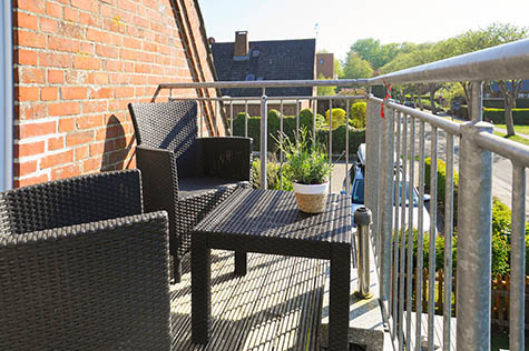 Balkon Ferienunterkunft Föhr