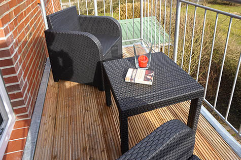 Balkon Ferienwohnung Föhr Urlaub
