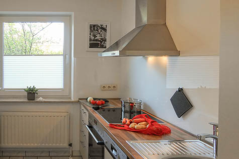 Ferienwohnung Mohnblume Föhr Urlaub Küche
