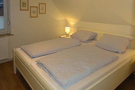 Ferienwohnung Schlafzimmer Wrixum auf Föhr