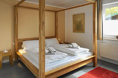 Urlaub auf Föhr Ferienwohnung Schlafzimmer