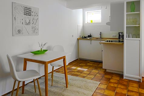Urlaub Föhr Welle Küche Ferienapartment